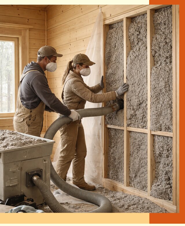 Утепление дачного дома эковатой в лесном от 1507 руб./м2 — комплексно, ТепломастерЛсн