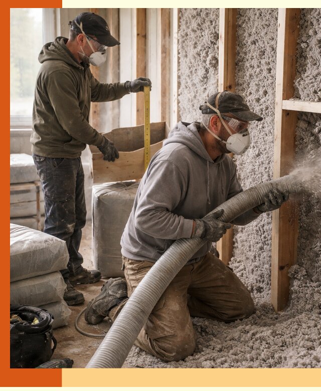 Утепление таунхауса эковатой в лесном для максимально теплых стен