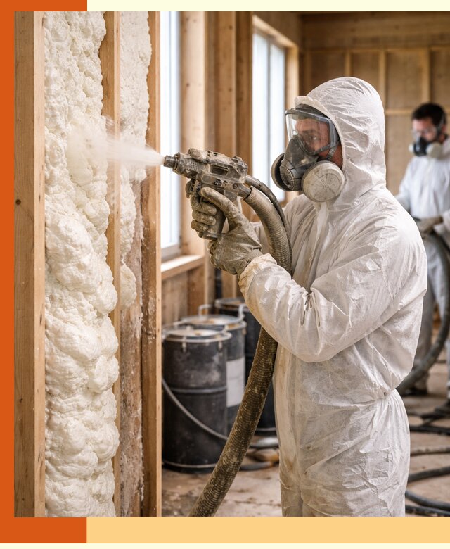 Утепление каркасного дома пенополиуретаном в лесном