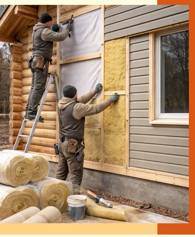 Утепление деревянного дома в лесном от 6445 руб./м2 — заказать работы | ТепломастерЛсн