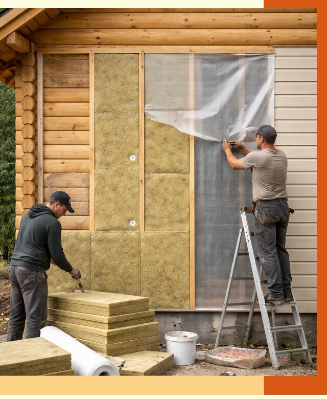 Утепление дома из бруса в лесном от 3898 руб./м2 — работы под ключ | ТепломастерЛсн