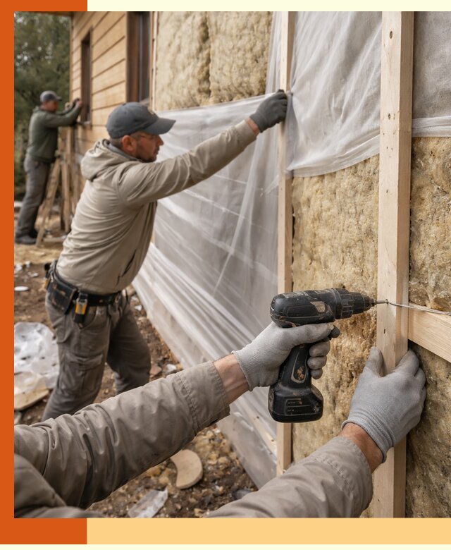 Утепление дома из бруса в лесном качественно и долговечно