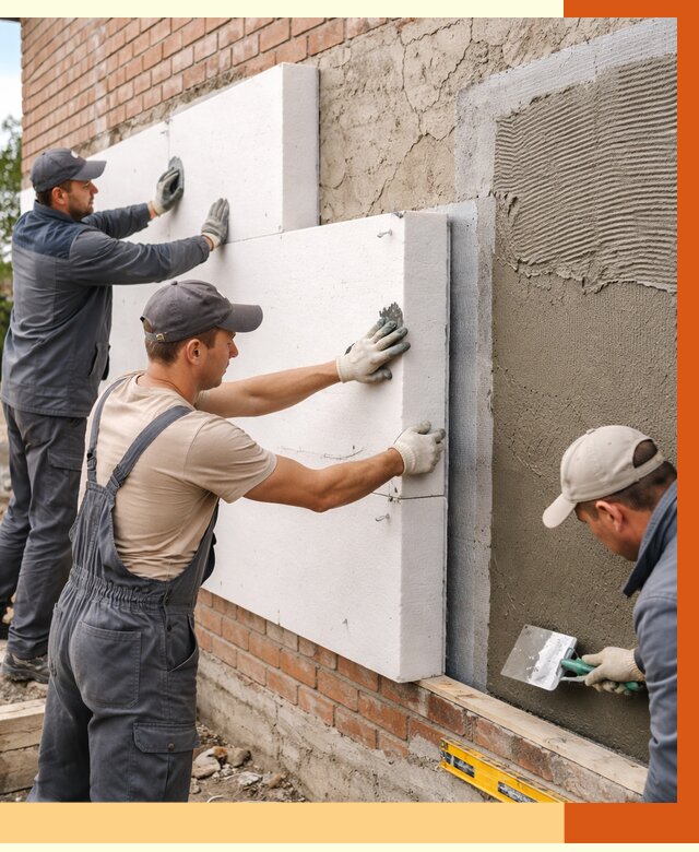 Утепление кирпичного дома в лесном от 4366 руб. под ключ | ТепломастерЛсн