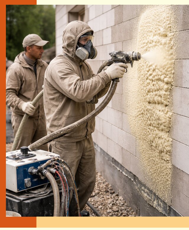 Утепление дома из газобетона ППУ в лесном — надежная теплоизоляция