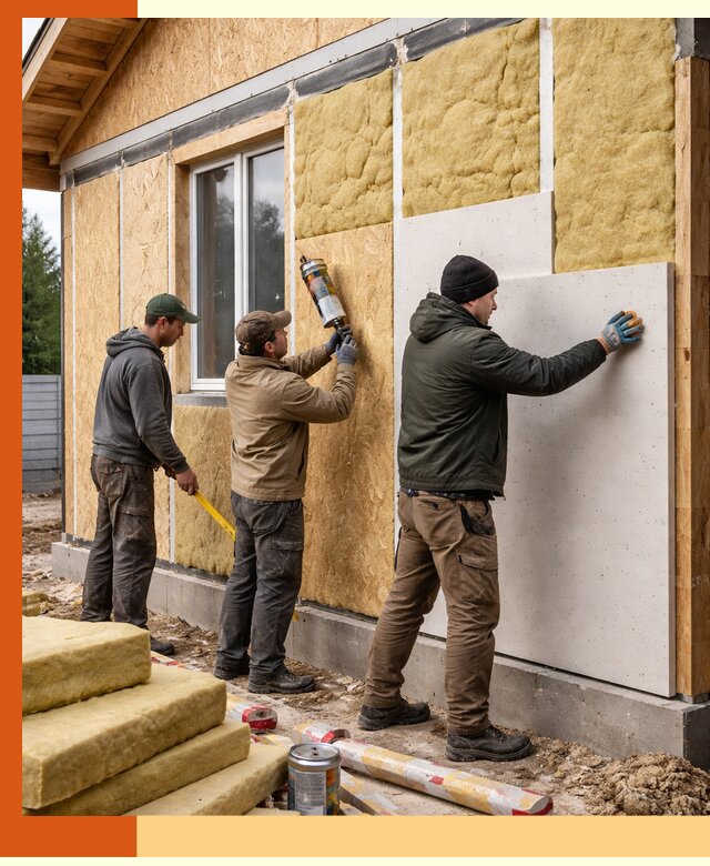 Профессиональное утепление дома из SIP-панелей в лесном