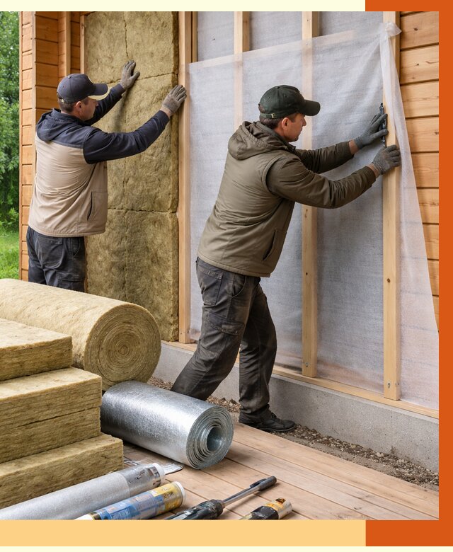 Утепление дома из двойного бруса в лесном от 4990 руб./м² — ТепломастерЛсн под ключ