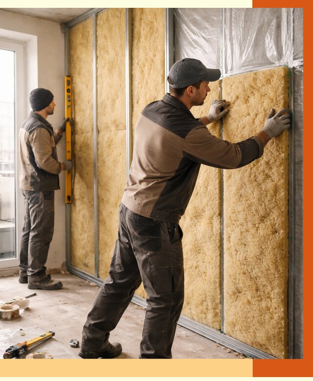 Утепление квартиры изнутри в лесном от 4522 руб. за м2 | Проф. работы ТепломастерЛсн