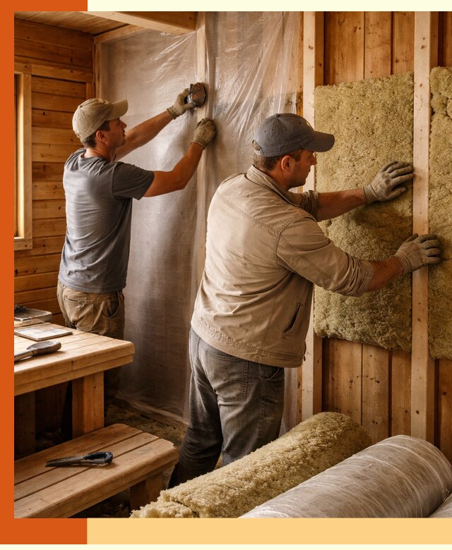 Утепление бани изнутри в лесном качественно и недорого