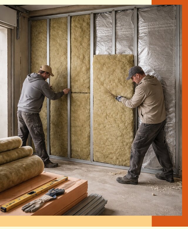 Утепление гаража изнутри в лесном от 7796 руб/м2 — работы и цена | ТепломастерЛсн