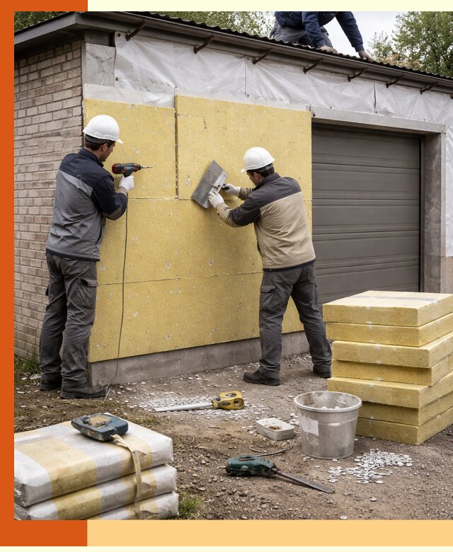 Утепление гаража снаружи в лесном качественно и надёжно