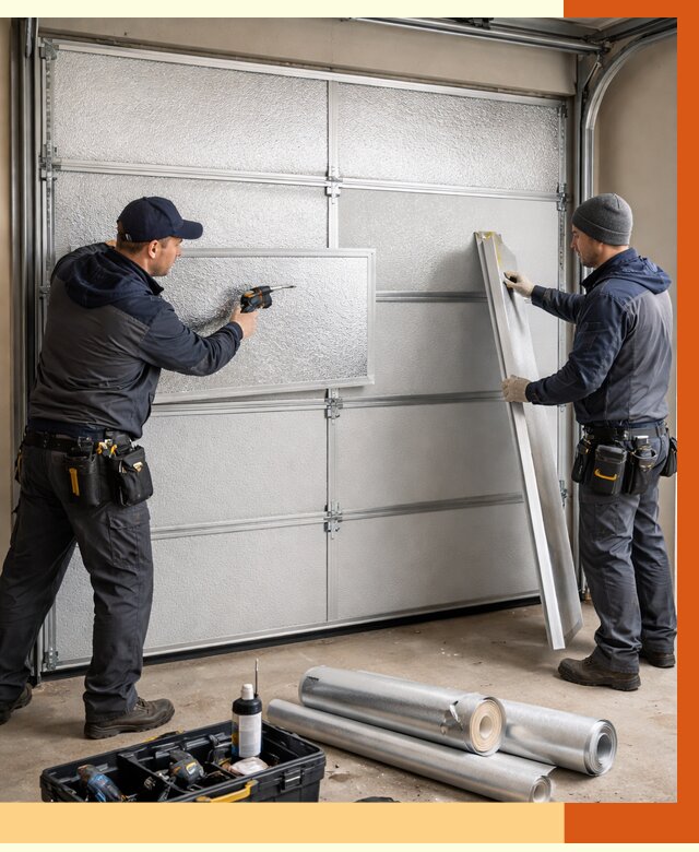 Утепление гаражных ворот в лесном от 8160 руб/м2 — надежно и быстро | ТепломастерЛсн