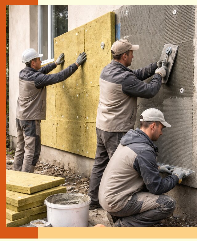 Утепление фасада под штукатурку в лесном — энергоэффективная технология