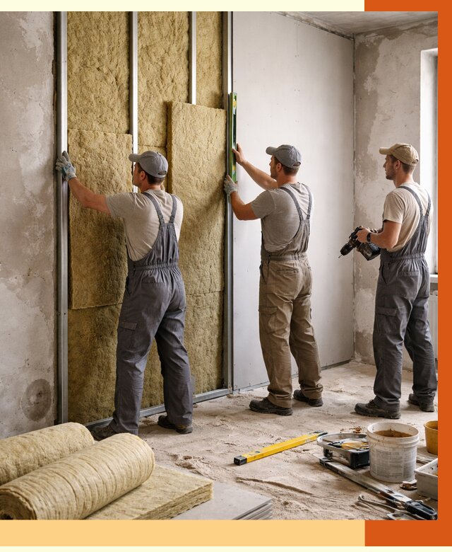 Утепление стен изнутри в лесном от 2339 руб/м² под ключ | ТепломастерЛсн