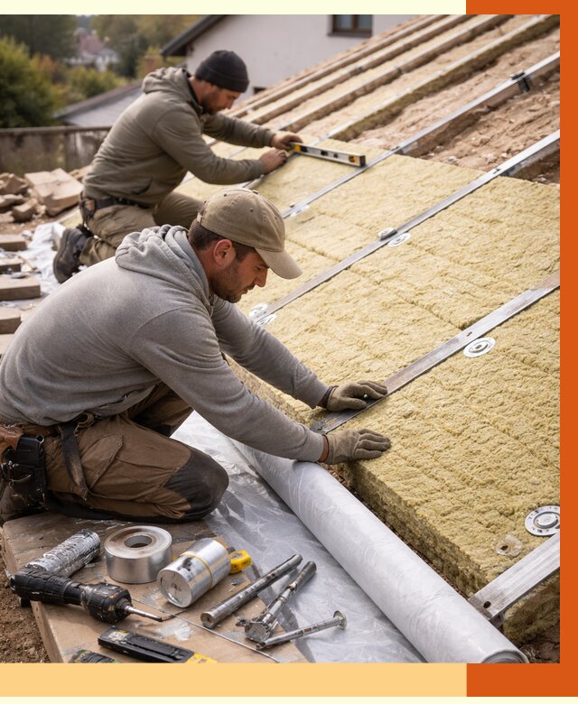 Утепление крыши снаружи в лесном под ключ от 1247 руб./м2 | ТепломастерЛсн