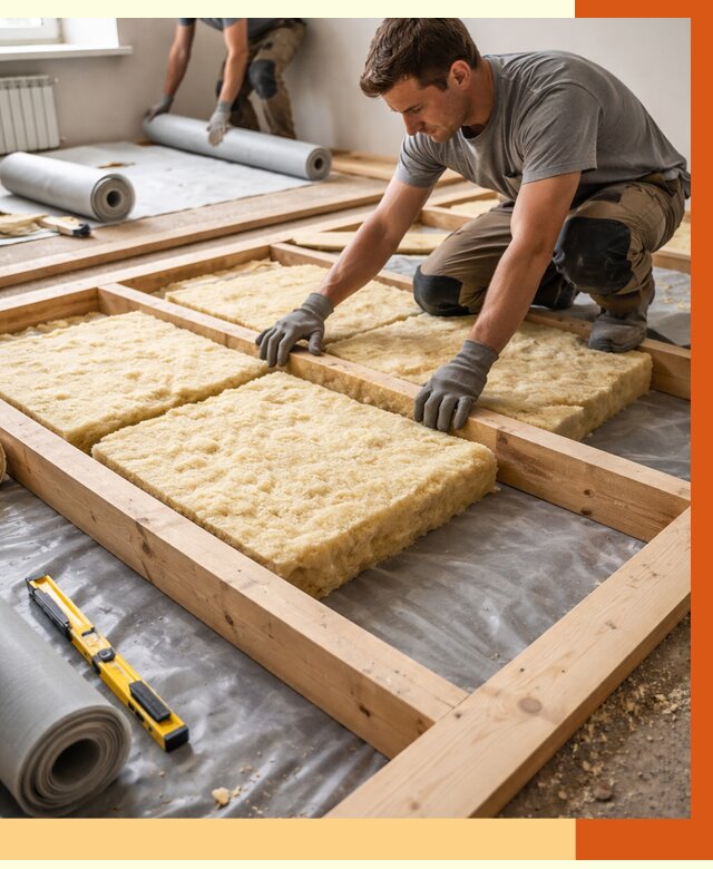 Утепление деревянного пола в лесном от 1559 руб./м2 под ключ | ТепломастерЛсн