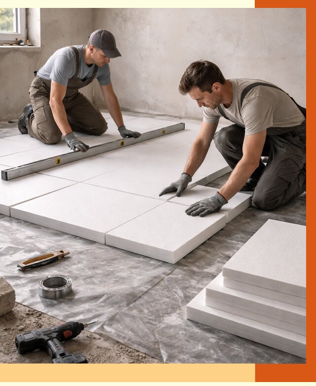 Утепление бетонного пола в лесном от 2599 руб/м2 — монтаж и цена | ТепломастерЛсн