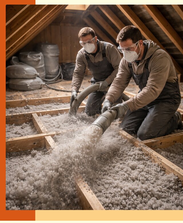 Утепление чердака эковатой в лесном — быстро и надёжно