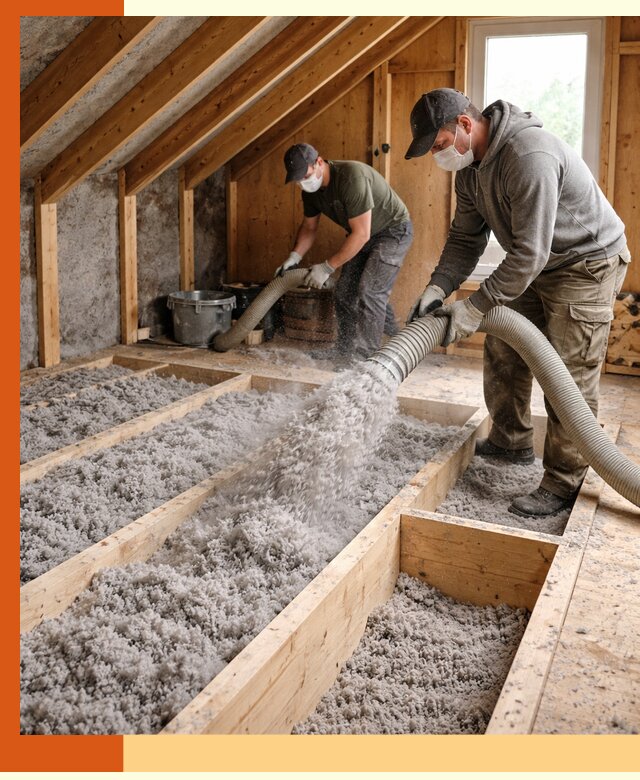 Утепление мансарды эковатой в лесном с гарантией качества