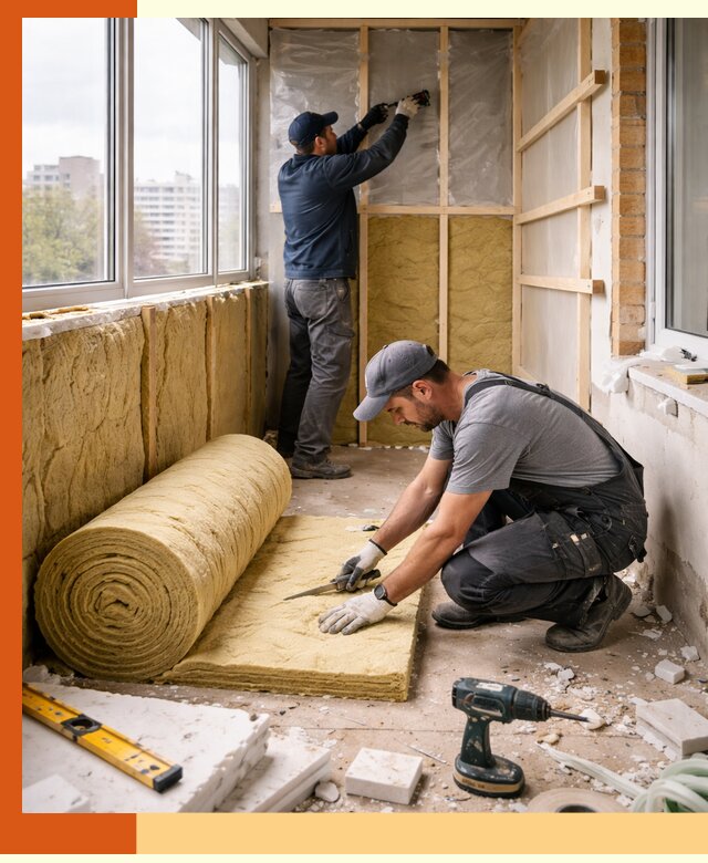 Утепление балкона под ключ в лесном качественно и быстро