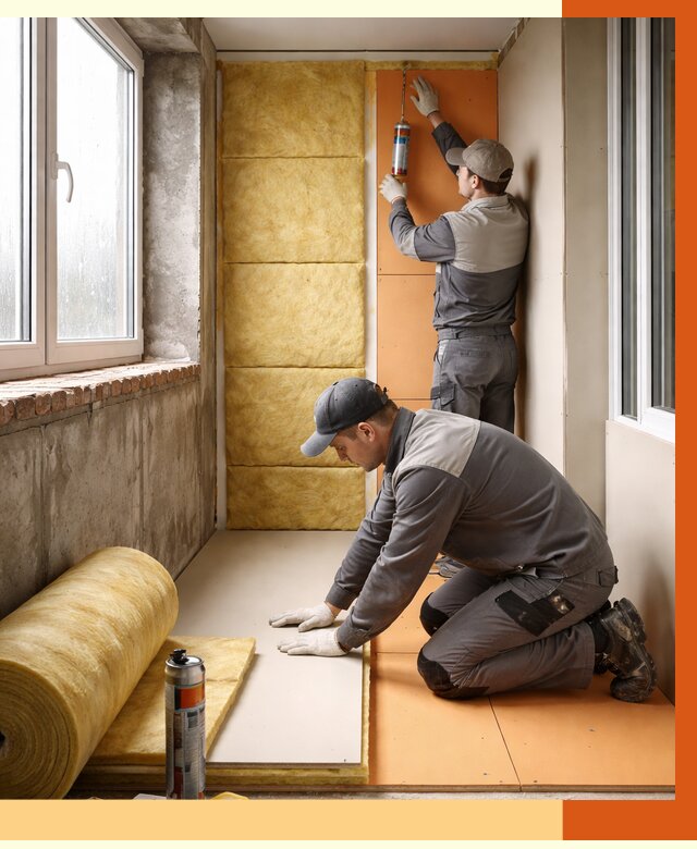 Утепление лоджии под ключ в лесном от 6757 руб/м2 — комплексное решение | ТепломастерЛсн