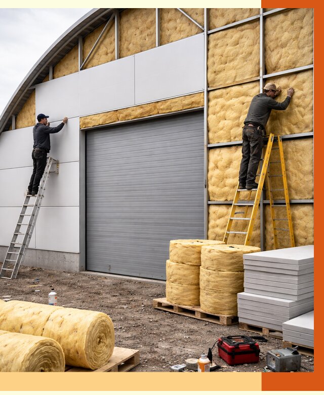 Утепление ангара пенополиуретаном в лесном от 7484 руб./м² — комплекс от ТепломастерЛсн