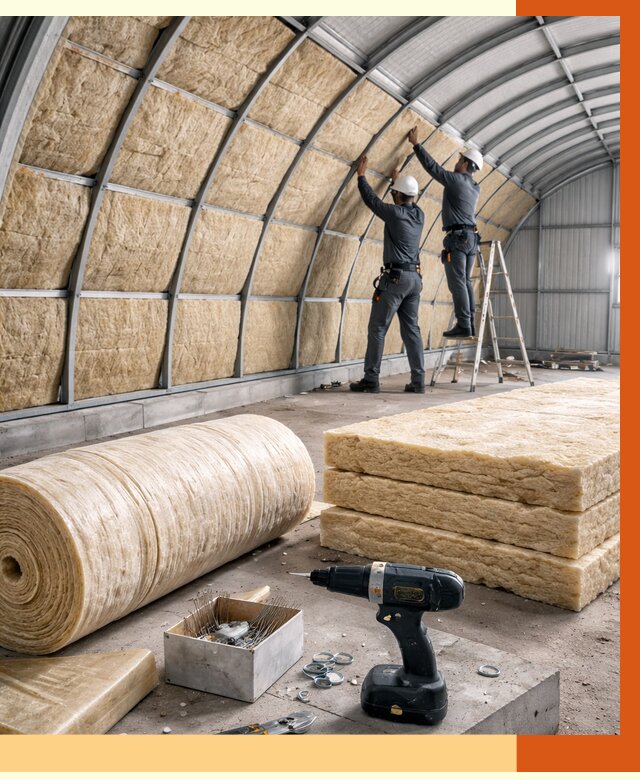 Утепление арочного ангара в лесном от 3326 руб./м2 под ключ | ТепломастерЛсн