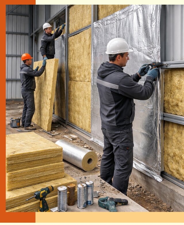 Утепление металлического ангара профессионально в лесном