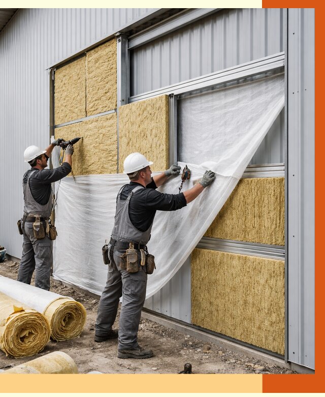 Утепление металлического склада в лесном от 4678 руб/м2 — комплексное утепление под ключ | ТепломастерЛсн