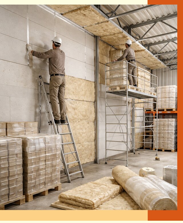 Утепление склада готовой продукции в лесном от 2027 руб./м2 — комплексно | ТепломастерЛсн