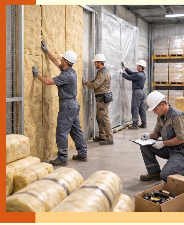 Утепление склада готовой продукции в лесном качественно и быстро