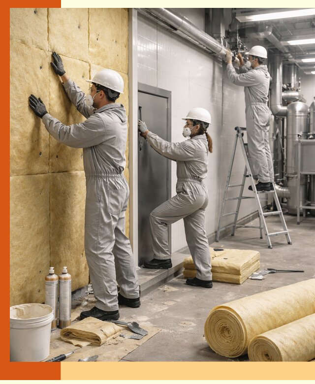 Утепление пищевого цеха под ключ в лесном