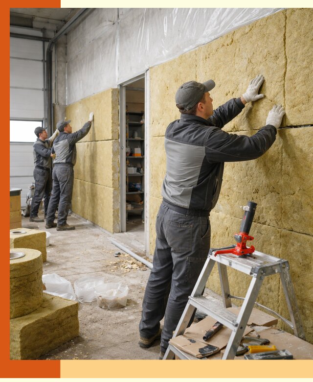 Утепление автосервиса и мастерских в лесном качественно и надёжно