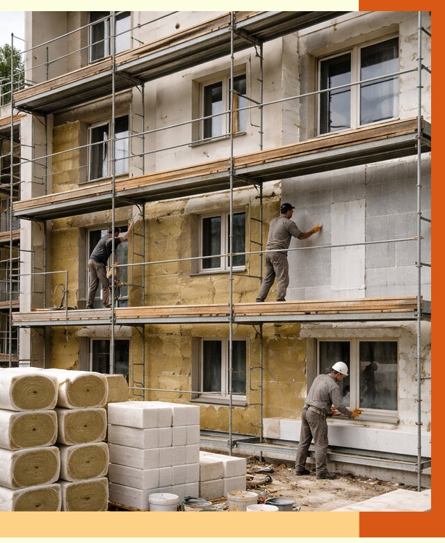 Утепление гостиницы в лесном от 7484 руб./м2 — комплексно, ППУ, под ключ | ТепломастерЛсн