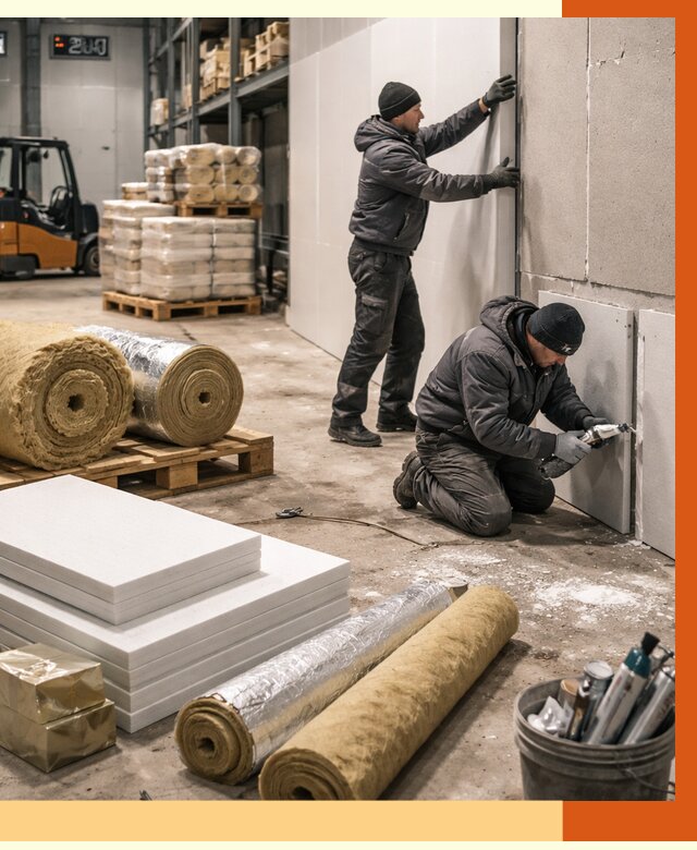 Утепление холодного склада в лесном от 8836 руб/м2 — комплексное под ключ | ТепломастерЛсн