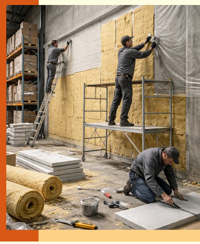 Утепление холодного склада под ключ в лесном