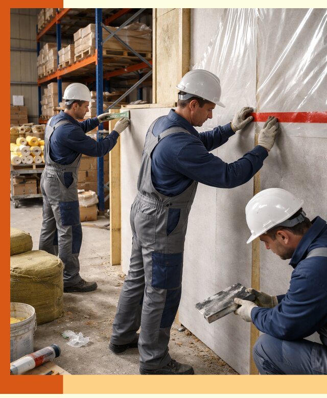 Утепление теплого склада под ключ в лесном