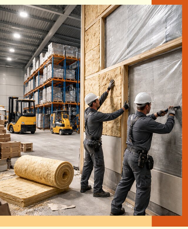 Утепление склада с техникой в лесном от 4366 руб./м2 — комплексно под ключ | ТепломастерЛсн