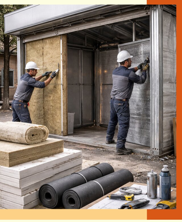 Утепление павильона шаурма в лесном под ключ от 1247 руб. за м² | ТепломастерЛсн