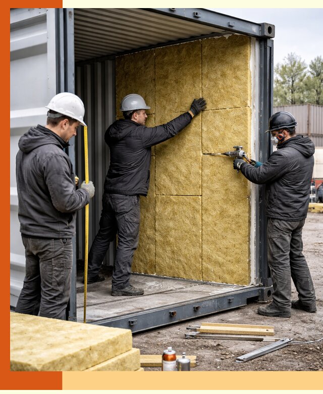 Утепление морского контейнера в лесном: надежная теплоизоляция и защита