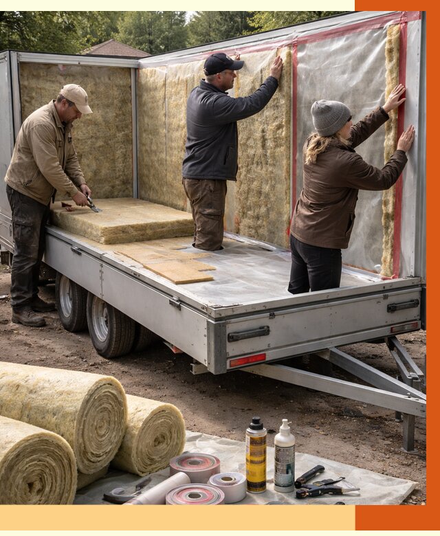 Утепление прицепа в лесном под ключ от 12994 руб. — комплекс от ТепломастерЛсн