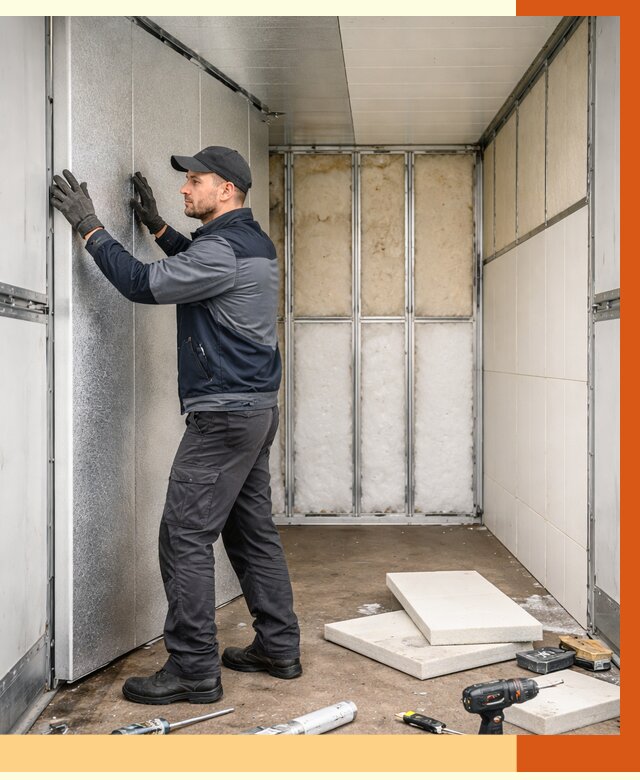 Утепление холодильного кузова в лесном от 14033 руб. под ключ | ТепломастерЛсн