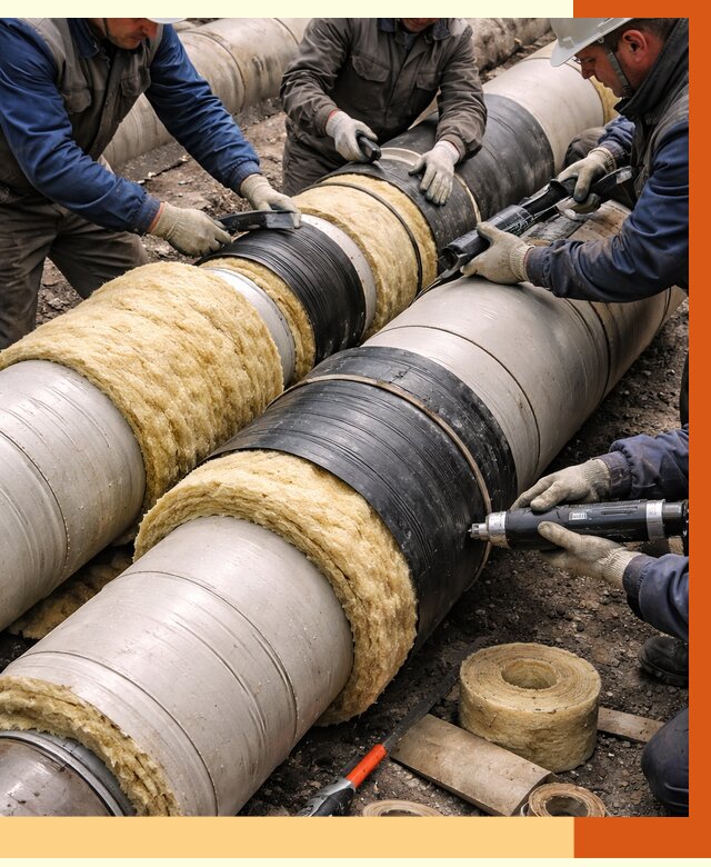 Утепление трубопровода в лесном под ключ от 1923 руб. — надежно и выгодно | ТепломастерЛсн