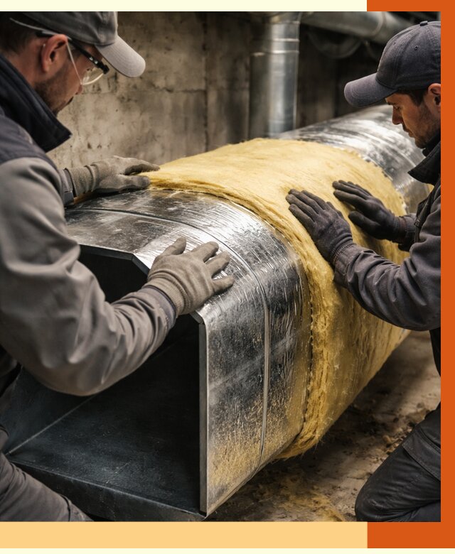 Утепление воздуховодов в лесном от 4366 руб. — теплоизоляция вентиляции | ТепломастерЛсн