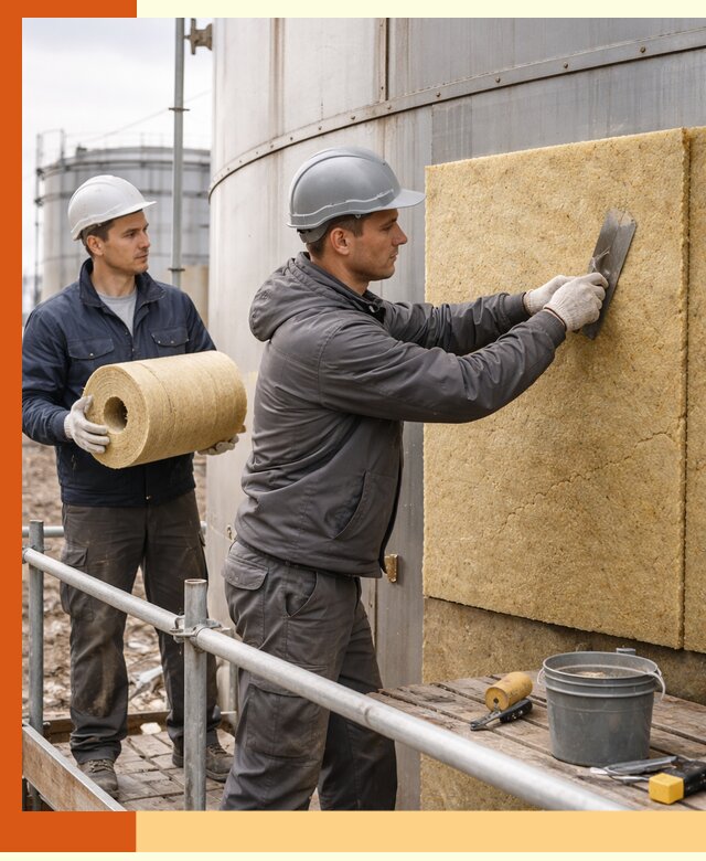 Профессиональное утепление резервуара и теплоизоляция в лесном