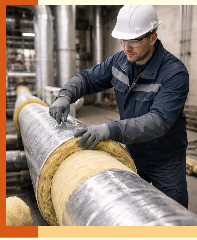 Утепление технологического оборудования и заводских установок в лесном