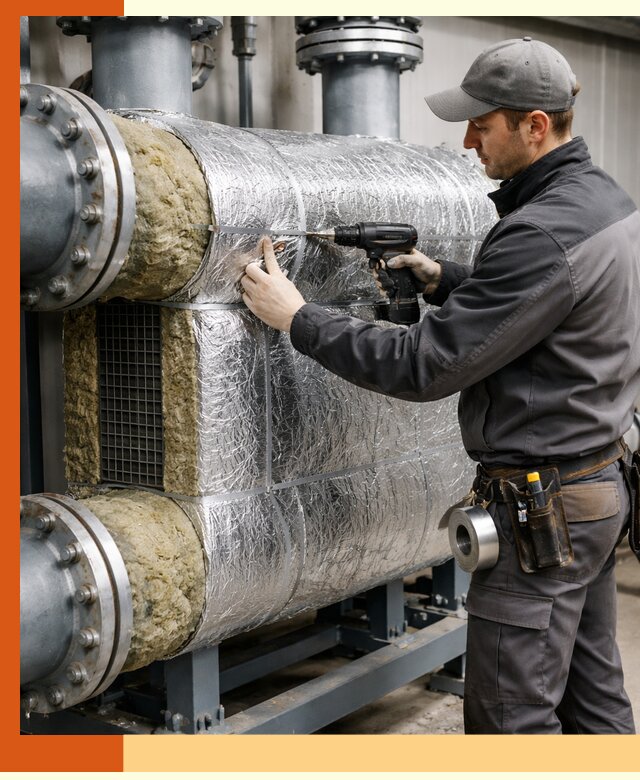 Утепление теплообменника в лесном — профессиональная теплоизоляция оборудования