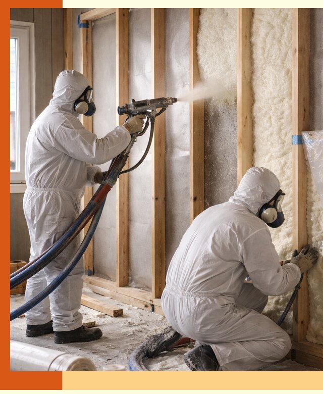 Утепление каркасной стены ППУ в лесном для домов и коттеджей