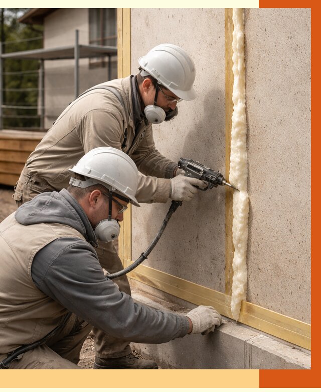 Утепление сип панелей ППУ в лесном от 4990 руб. под ключ | ТепломастерЛсн