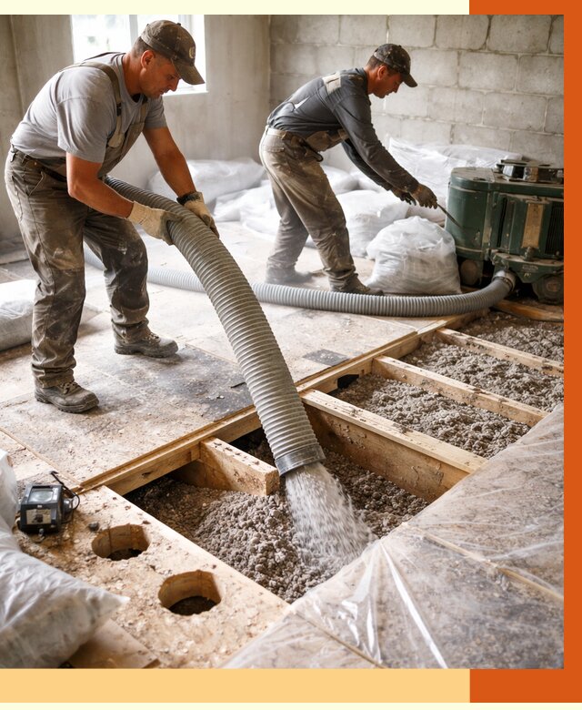 Заполнение пустот перекрытий в лесном от 4678 руб. под ключ | ТепломастерЛсн