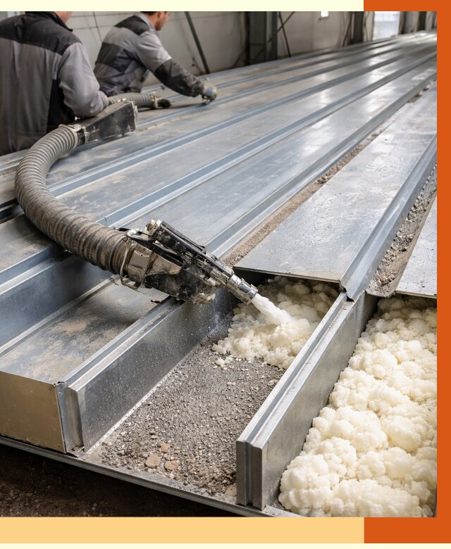 Заполнение пустот кровельных панелей в лесном от 7484 руб. под ключ | ТепломастерЛсн